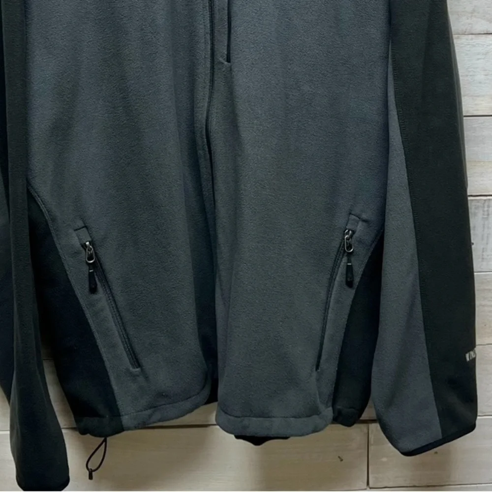 The‎ North Face Jacket Mens XXL 2XL Gray Black Windwall Fleece Soft Shell